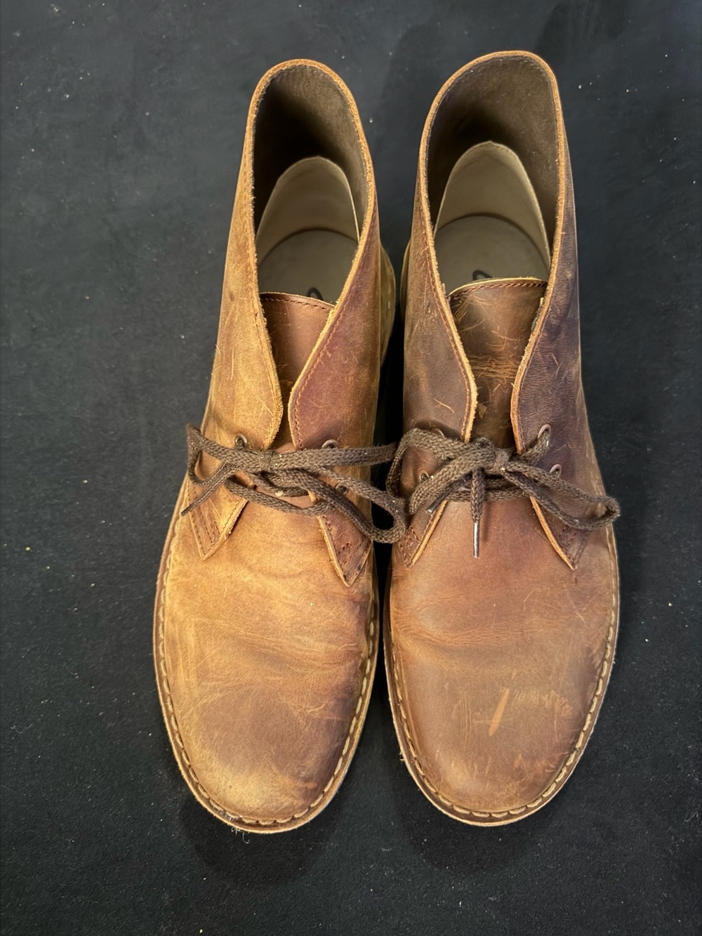 Clark’s Men's Brown Leather Chukka Boots - Casual Lace-Up